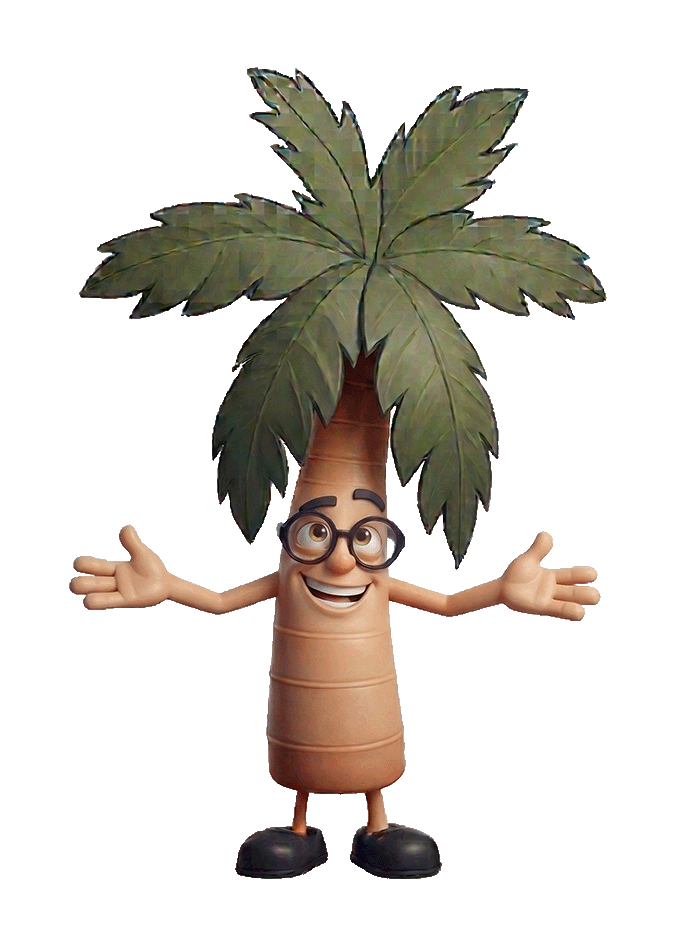 Palmy welcoming a referred friend to Tropical Palms